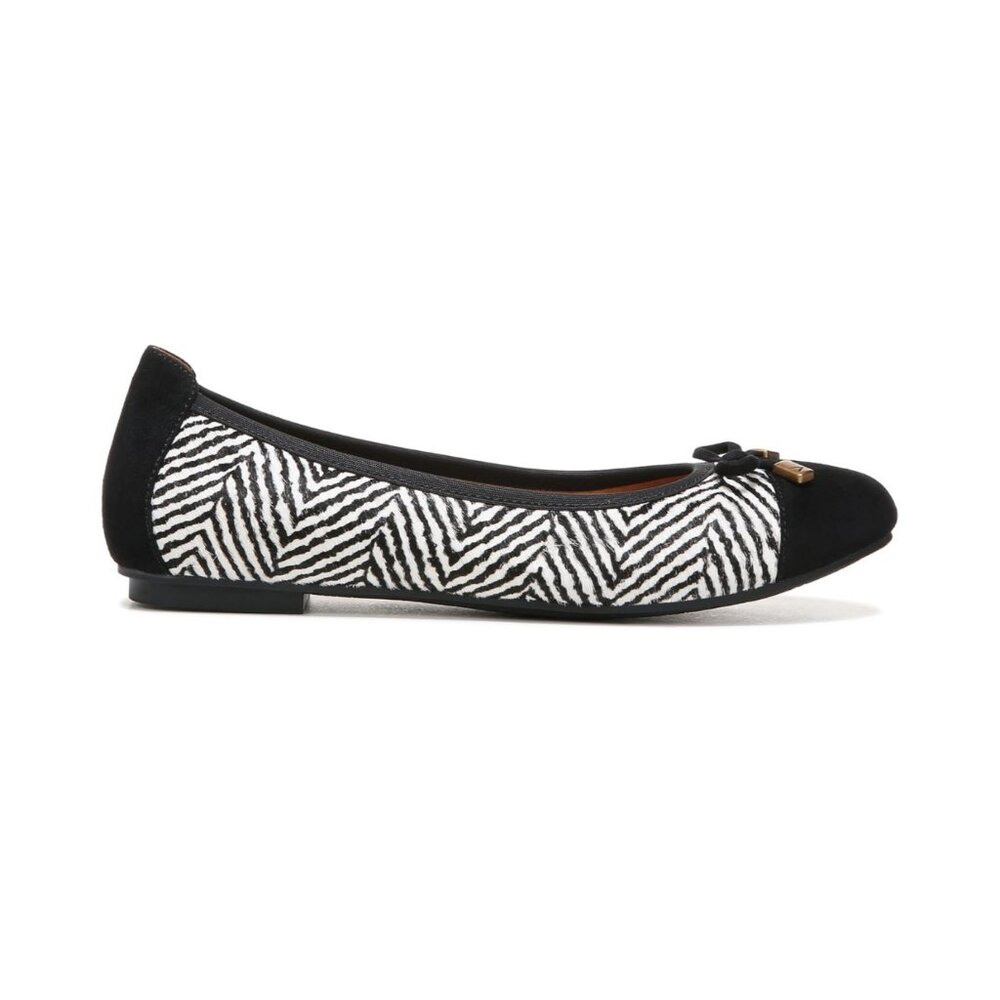 Vionic Minna Zebra Print Ballet Flats With Bow De… - image 3